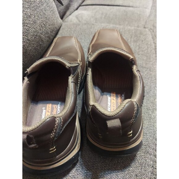 Skechers Men's Rovato-Venten Loafer Dkbr 65415.Men size 9 Dress Shoes Brown - Picture 9 of 12